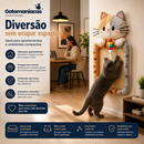 Arranhador Interativo de Parede Grande Adesivo Gato para Colar Fixar Apartamento Gatomaníacas
