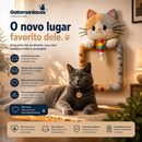 Arranhador Interativo de Parede Grande Adesivo Gato para Colar Fixar Apartamento Gatomaníacas