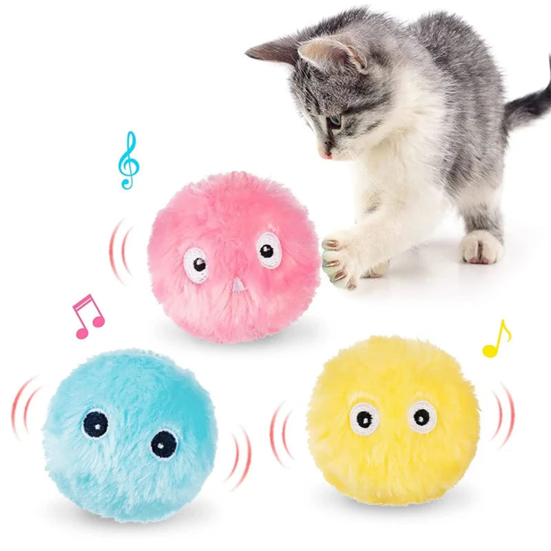Bola Inteligente para Gatos Interativa Automática com Catnip Sonora Gatomaníacas