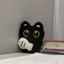 Chaveiro de gatinho Pelúcia Preto Fofo da Sorte Gatomaníacas