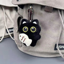 Chaveiro de gatinho Pelúcia Preto Fofo da Sorte Gatomaníacas