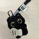Chaveiro de gatinho Pelúcia Preto Fofo da Sorte Gatomaníacas