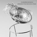 Comedouro Bebedouro Tigela Elevado Inclinado Ergonômico Regulável Removível Inox para Gato Gatomaníacas