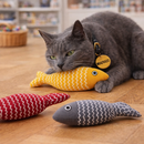 Brinquedo Interativo para Gato Mordedor com Catnip Peixe de Pelúcia  Gatomaníacas