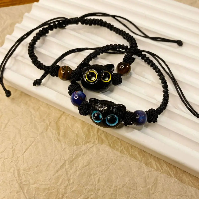 Pulseira de Gato Artesanal Charme Jóias Gatomaníacas