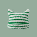 Gorro Touca de Gatinho Com Orelha de Gato Crochê Japonês Gatomaníacas