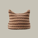 Gorro Touca de Gatinho Com Orelha de Gato Crochê Japonês Gatomaníacas