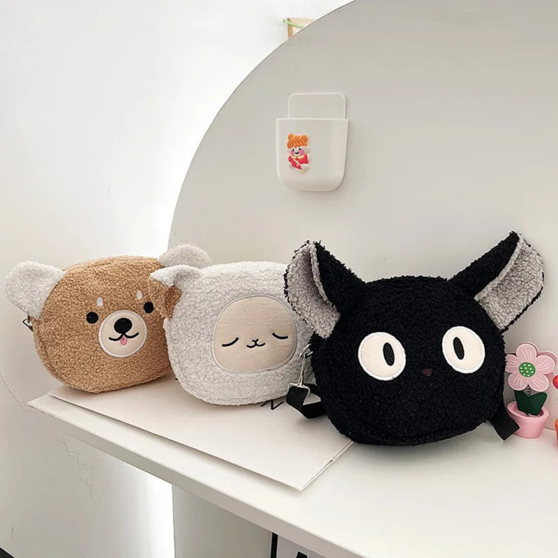 Bolsa Bolsinha de Gato Gatinho Pelúcia Gata Jiji Feminina
