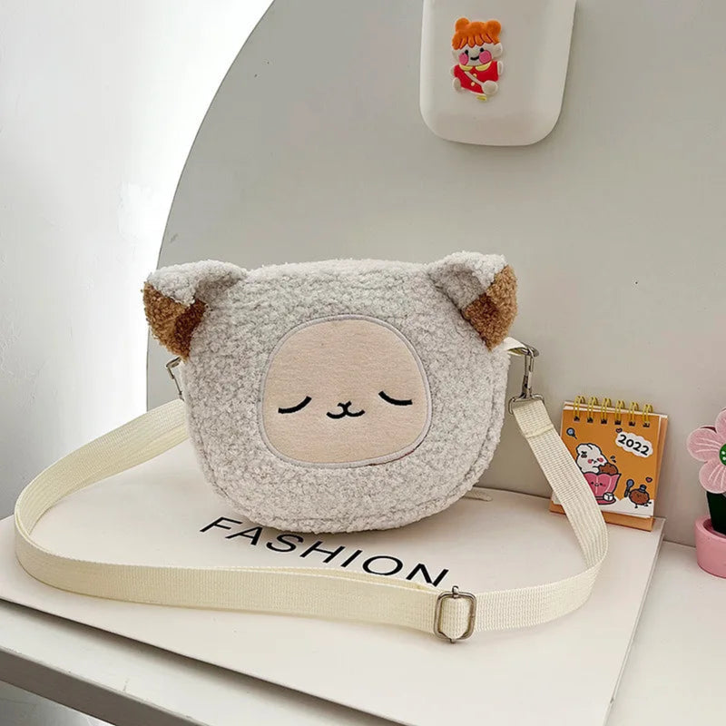 Bolsa Bolsinha de Gato Gatinho Pelúcia Gata Jiji Feminina