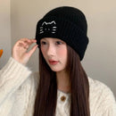 Touca Gorro de Gatinho Gato Lã Inverno Feminina Gatomaníacas