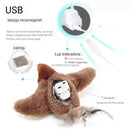 Brinquedo Interativo de Pelúcia Passarinho Elétrico para Gato que Canta Gatomaníacas